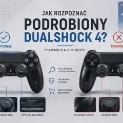 Porównanie oryginalnego DualShocka 4 z podróbką. Wskazówki dla kupujących, jak rozpoznać fałszywkę od korporacji Sony.