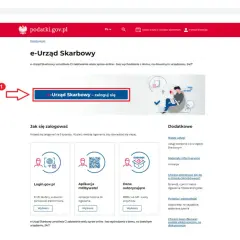 Zaloguj się do e-Urzędu Skarbowego, by załatwić sprawy online. Wybierz metodę logowania, np. przez Login.gov.pl, by złożyć upo pit.