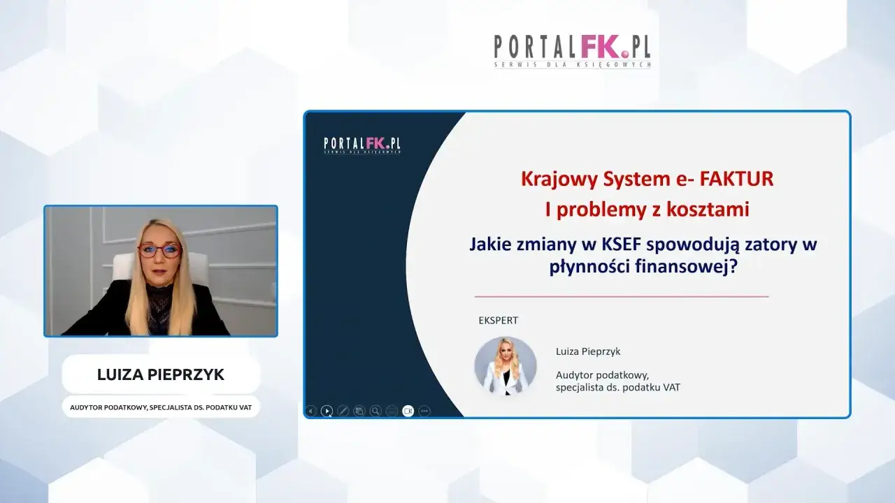 Luiza Pieprzyk, ekspertka ds. podatków, omawia Krajowy System e-Faktur i jego wpływ na płynność finansową firm. Czy KSeF zaoferuje skonto?